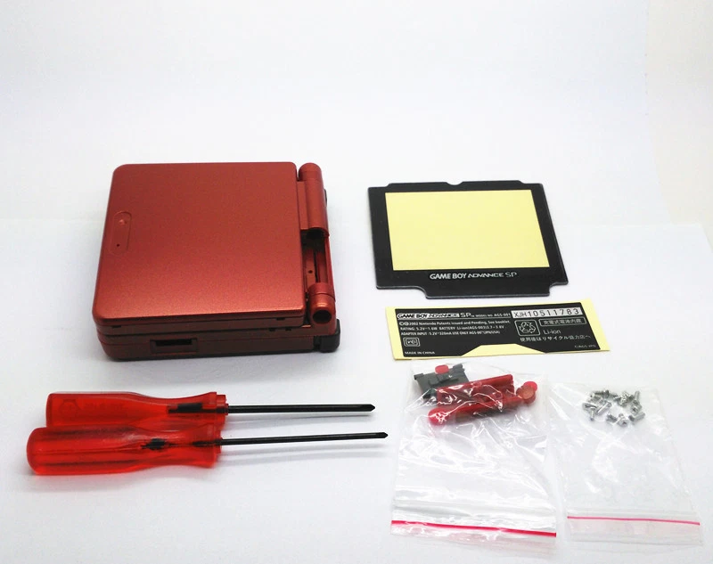 New Red Shell Housing Replacement Nintendo Gameboy Advance SP GBA SP Console - Image 4 of 4