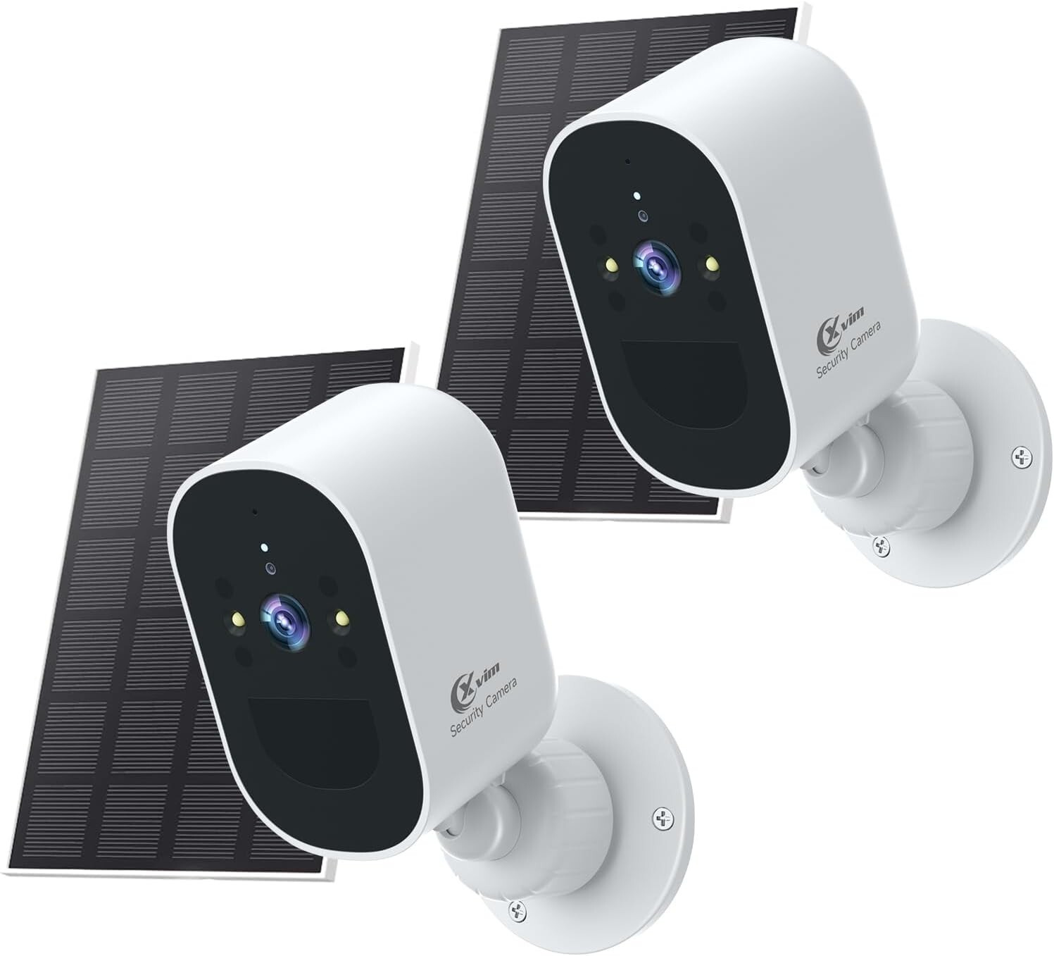 2PK Solar Camera 1080P Outdoor WiFi Wireless Solar Battery Power Security Camera