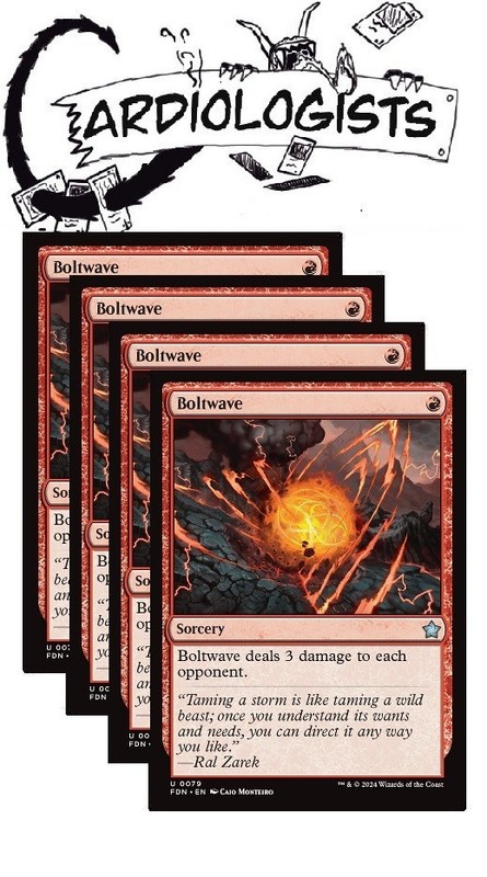 Boltwave x4 | Magic the Gathering MTG | Foundations | Playset | NM