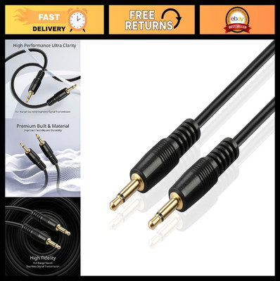 25FT 3.5mm Mono Cable - 12V Trigger & IR Sensor Extension, Male to Male Audio Pl