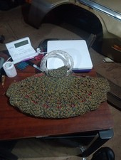 VTG- Womens, An M.E. Product Crochet Handbag With Condtion Issues And Zipper Stk