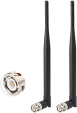 UHF 400Mhz-900Mhz Antenna BNC Male Antennae 2-Pack for Ham Radio Scanner Handhel