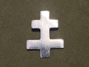 WWII French Cross of Lorraine Pin FFI France Resistance Liberation Vintage 1940s