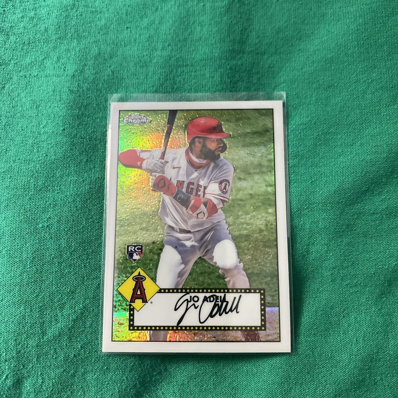 JO ADELL 2021 TOPPS CHROME REFRACTOR 1952 REDUX SP ROOKIE CARD ANGELS