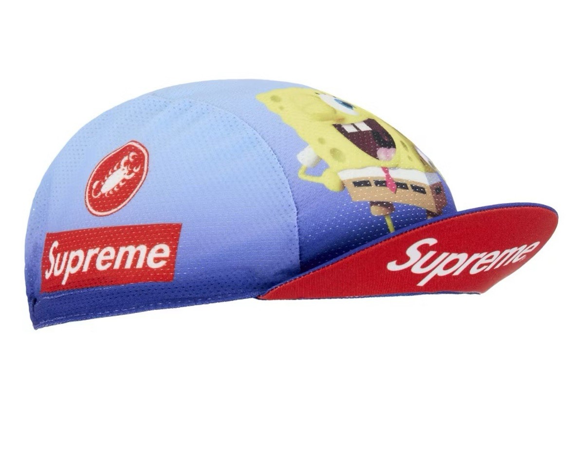 Supreme SpongeBob Castelli Cycling Cap 青 Supreme SpongeBob SquarePants Castelli Cycling Cap Blue