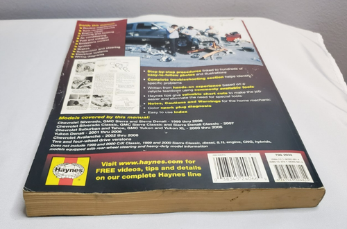 Haynes Repair Manual 24066 Chevy Silverado GMC Sierra 1999 thru 2006 2WD and 4WD - Foto 3 di 9