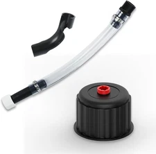 Racing Fuel Jug Hose and Cap Kit for LC2 Jugs Racing, Black 