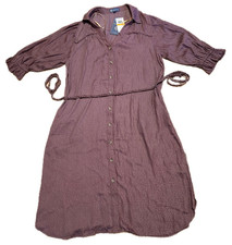 Democracy Womens Dress Small 3/4 Sleeves Mauve V Neck 100% Polyester NEW w/tags