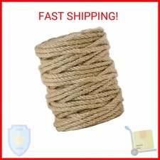 Tenn Well 5mm Jute Rope, 100 Feet 4Ply Twisted Heavy Duty and Thick Twine Rope f