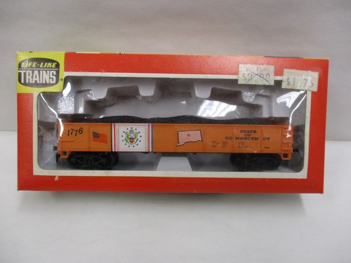 Tren a escala Ho realista estado de Connecticut vagón góndola serie 08591 1776 | Zustand: Used