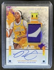 2025 Panini Impeccable WNBA Rickea Jackson Elegance Patch Auto Holo Gold #/10