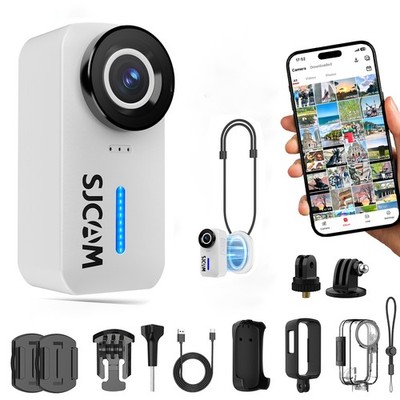 SJCAM C110+ Action Cam 4K Body Kamera Magnetisch 20MP Helmkamera Wasserdicht