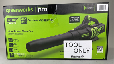 #ad Greenworks OEM 60 volt 60v 610 CFM 130 MPH Cordless Blower Tool Only $119.99