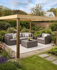 Wooden Box Pergola , Gazebos and Garden construction shelter