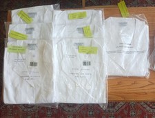 7 New Natural Uniforms Lab Coats 3 small 3 Medium 1 2XL 65/35 Poly Cotton 1