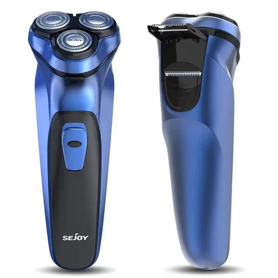 SEJOY Men's Electric Razor - Cordless Rechargeable Shaver with Pop-up Trimmer
