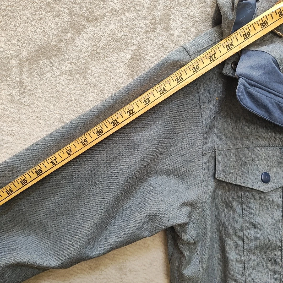 burton vintage heavy lined zip pockets vented jacket