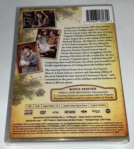 Ja Virginia, es gibt einen Weihnachtsmann (DVD) Charles Bronson, Richard Thomas - NEU - Bild 2 von 2