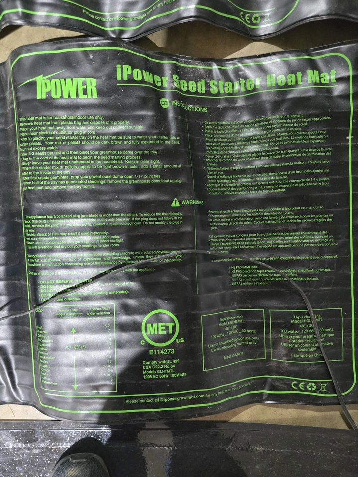 2000W Propagation thermostat controls 4 Mats - Includes 4 Seed Starter Heat Mats - Image 3 of 4