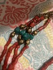 Southwest Heishi Coral Turquoise Faux? Multi Strand Beaded Necklace — photo 4