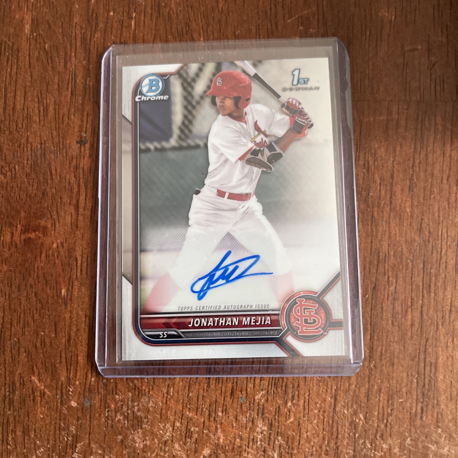 2022 Bowman Chrome Jonathan Mejia Auto 1st #CPA-JM Cardinals
