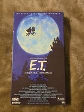 E.T. ET The Extra Terrestrial VHS 1982/1988 Rare Green and Black Tape Spielberg