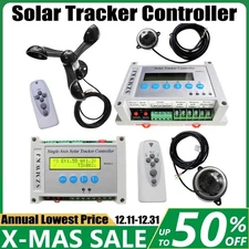 LCD Single/Dual Axis Solar Tracker Controller W/ Wind Sensor DIY Solar System IG