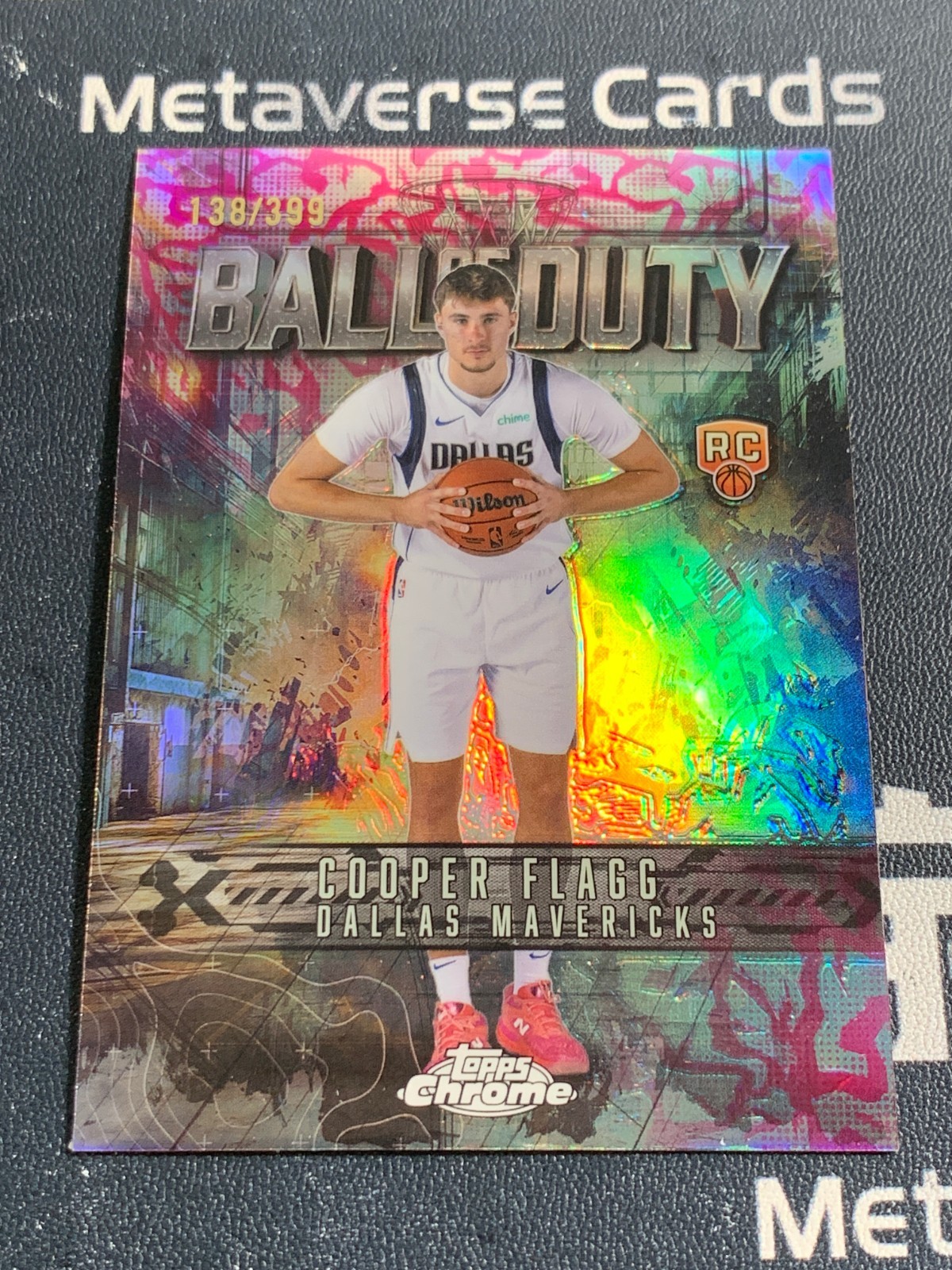 2025-26 Topps Chrome Ball of Duty Magenta Refractor #BD-21 RC Cooper Flagg /399