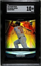 2018 Panini Prizm #18 Rafael Devers RC SGC 10 Gem Mint Silver Prizm