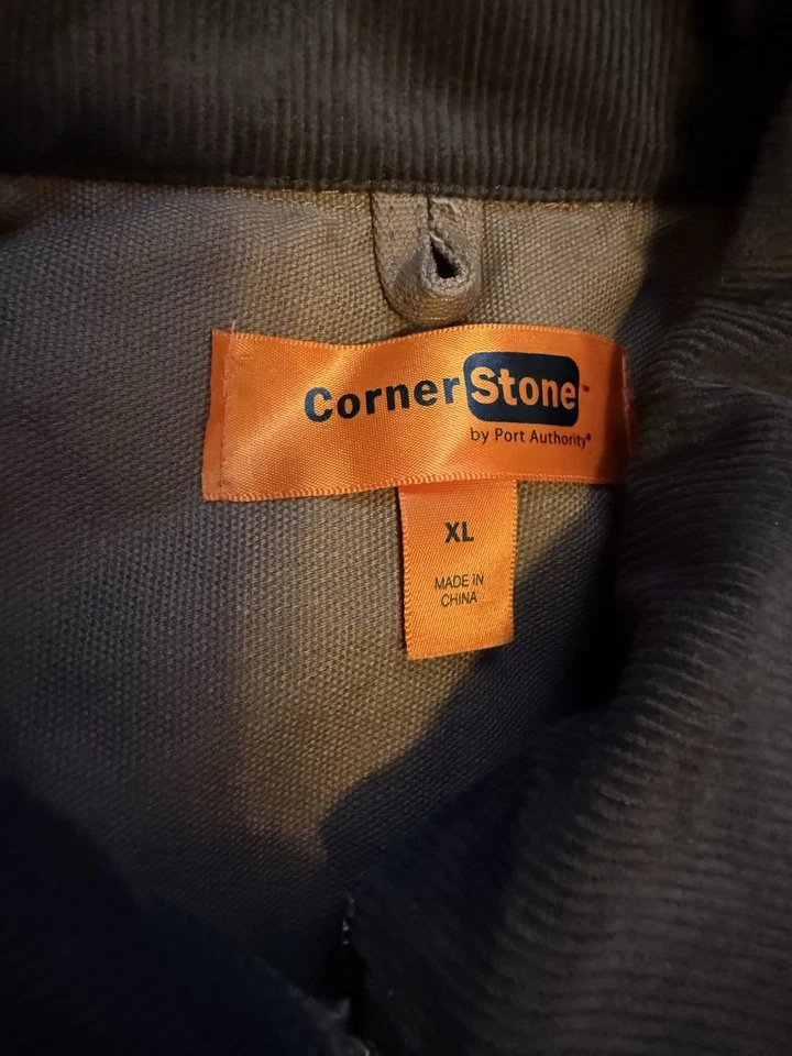 CornerStone Chore Coat Size XL Workwear Durable Full Zip Duck Brown Jacket Barn - Image 4 of 4