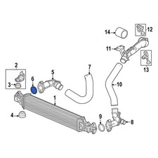 For Acura Integra 2023-2025 Acura 197165aaa01 Intercooler Tube Seal For Acura Integra 2023-2025 Acura 197165aaa01 Intercooler Tube Seal