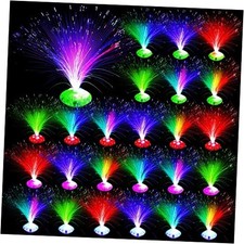 Pcs Fiber Optic Lamp Multicolored Centerpiece Optic Lights Battery Powered 24