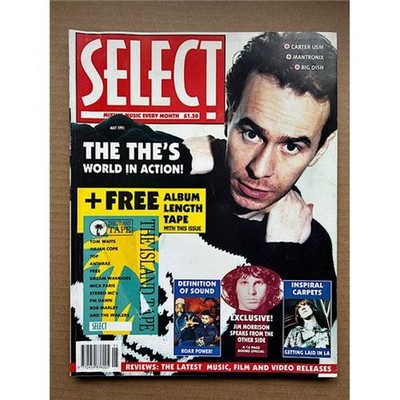 THE THE SELECT MAGAZINE MAY 1991 MATT JOHNSON COVER WITH MORE INSIDE - some cove