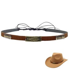 Cowboy Hat Bands for Women Men, Cowgirl Hat Bands for Western Hats Straw Hats