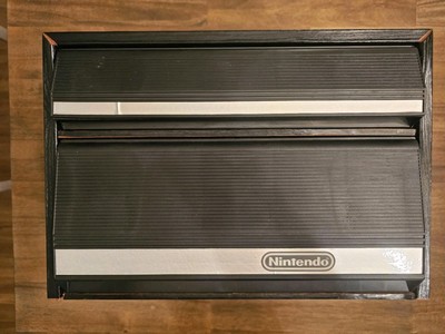 Vintage Nintendo NES 2-drawer Game Holder Controller Zapper Storage Case Cabinet