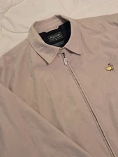 Masters Collection Jacket Men's XL Windbreaker Full Zip Lined Augusta Golf