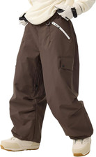 Waterproof Insulated Ski Pants for Men Women - Loose Fit Snow Gear