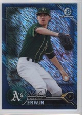 2016 Bowman Chrome Prospects Blue Shimmer Refractor Zack Erwin #BCP223 0b5