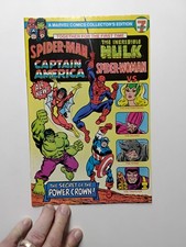 Spider-Man Capitan America Incredible Hulk Spider-Woman 7 Eleven Promo 1981