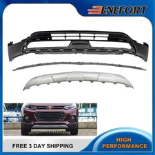 3 Pcs Front Lower Bumper Set Plastic For 2018 2019 2020 2021 2022 Chevrolet Trax