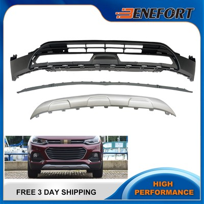 #ad 3 Pcs Front Lower Bumper Set Plastic For 2018 2019 2020 2021 2022 Chevrolet Trax $162.09