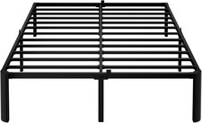 14 Inch Queen Metal Bed Frame,3500LBS Heavy Duty Noise-Free Bedframe W/ Mattress
