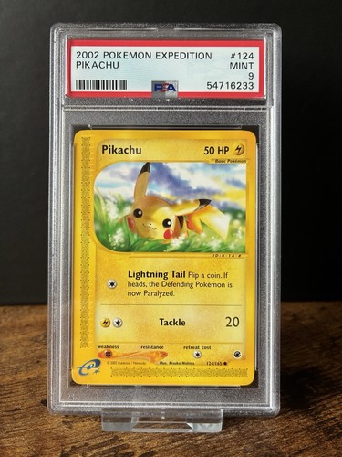 Pikachu graded PSA 9 for sale on eBay