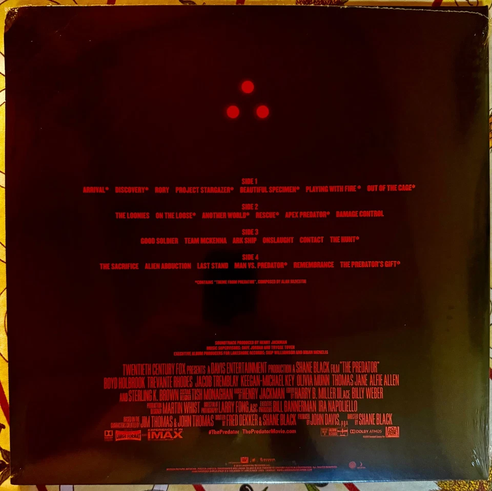 THE PREDATOR - Soundtrack - Henry Jackman - 2-LP Green/Smoke Vinyl - New/Sealed - Image 4 of 4