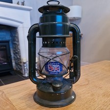 Vintage Chalwyn Tropic Green Hurricane Lantern