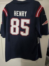 Men's New England Patriots Hunter Henry Nike Navy Team Game Jersey Size XL NWT