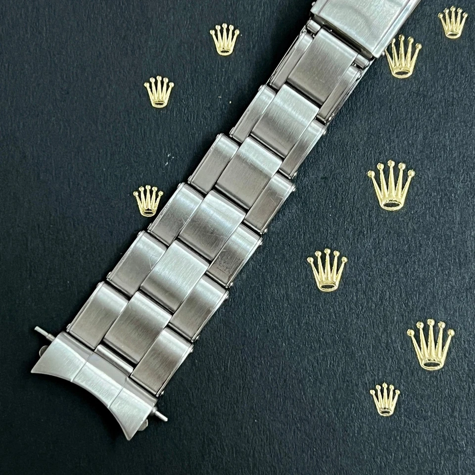 Rolex Vintage 1971 Hommes Oyster Rivet 7205 19mm Bracelet Acier 60 Embouts Ref: - Photo 3/4