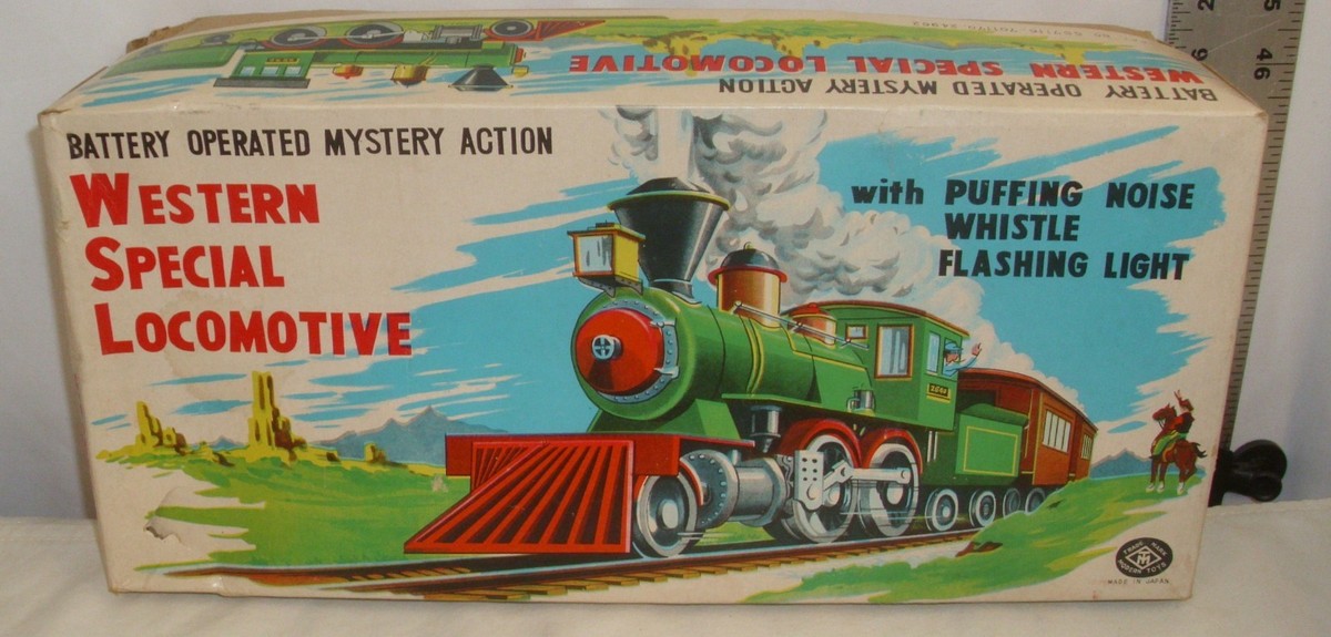 Locomotive Western Modern Toys - Fabriquée Au Japon, En Tôle, Bel état
