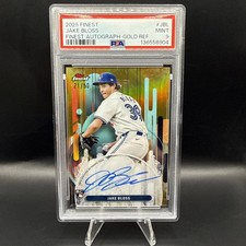 2015 Topps Finest Jake Bloss Finest Auto Gold /50 PSA 9