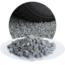 25 kg Diabas Ziersplitt grau Diabassplitt Splitt Kies Zierkies Naturprodukt